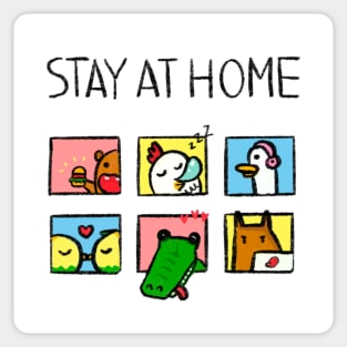 Stay at Home Sticker